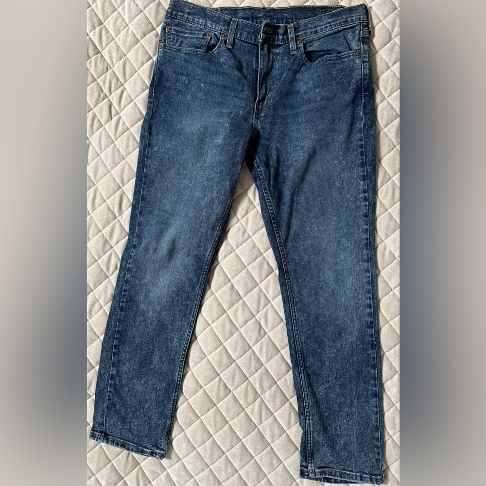 Levi's Blue Denim with Brown Label